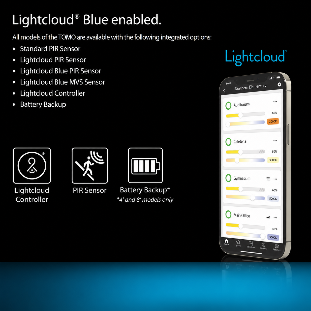 RAB TOMO-2 TOMO Field-Adjustable 2ft LED Linear Light – 12W/18W/24W Selectable – 3000K/3500K/4000K/5000K Selectable – 1540-3332 Lumens – 120-277V