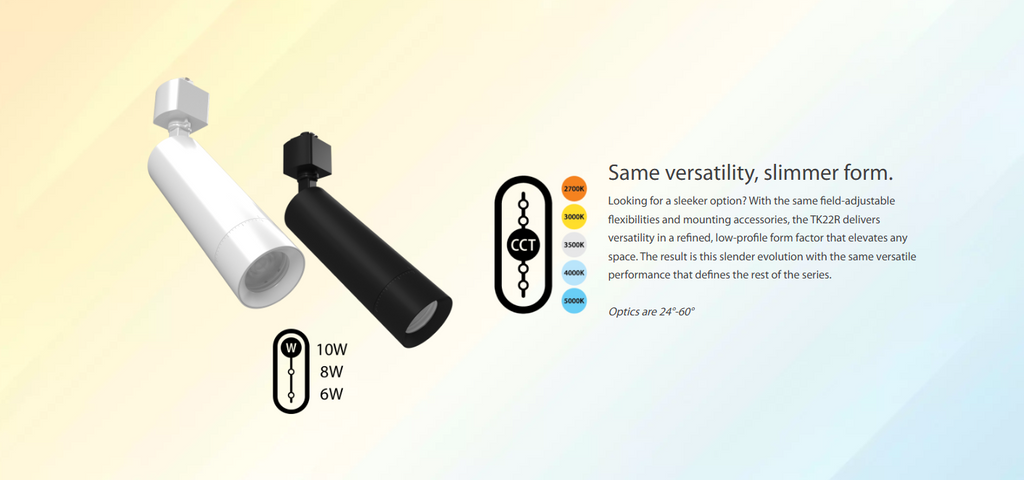 RAB TK22LB-S TRACK22 Large Track Light Snoot Accessory – Black Finish
