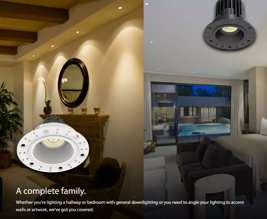RAB R3TL 3in Trimless Recessed Light – 15W – 1250 Lumens – 2700K–5000K – 120V – Round – Smooth Trim – White Finish – 90+ CRI