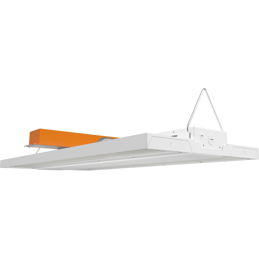 RAB RBAY15L/480/E RBAY15L LED Linear High Bay with Emergency Battery Backup - 37708-61882 Lumens - 260W–400W Selectable Wattage - 480V - White
