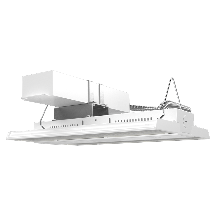RAB RBAY17SHO/480/E LED Linear High Bay with Emergency Battery Backup - 13780-20965 Lumens - 80W–130W Selectable Wattage - 480V