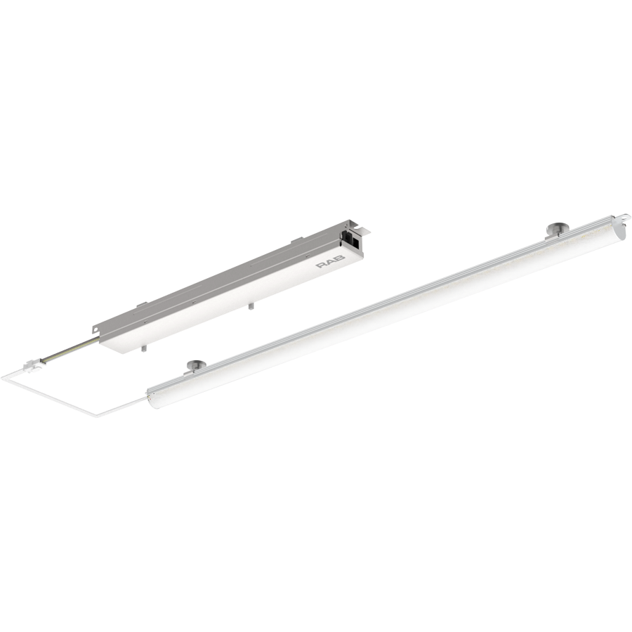 RAB RLB-2F Retrofit Light Bar – 1x2 – 3 Wattage Selectable – 5 CCT Selectable – Frosted Lens – 1337-2659 Lumens – 120-277V