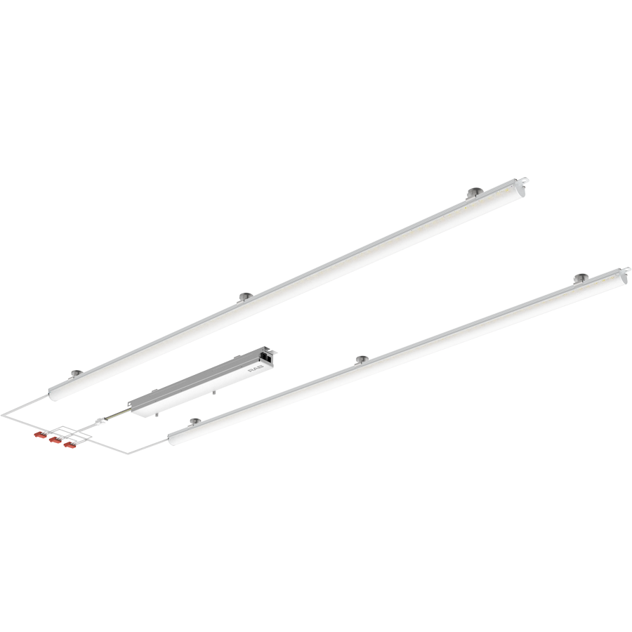 RAB RLB2-3F Retrofit Light Bar – 2x3 – 5 Wattage Selectable – 5 CCT Selectable – Frosted Lens – 3397-5976 Lumens – 120-277V