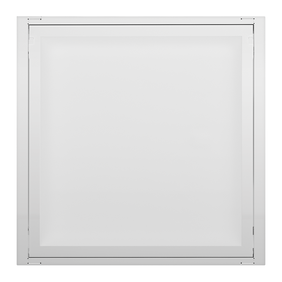 RAB RPLED2X2/MVS/E LED Retrofit Panel – 2x2 – Selectable 18W/25W/30W – 3500K/4000K/5000K – 2505-3862 Lumens – 120-277V – Microwave Occupancy Sensor – Emergency Battery Backup – White Finish