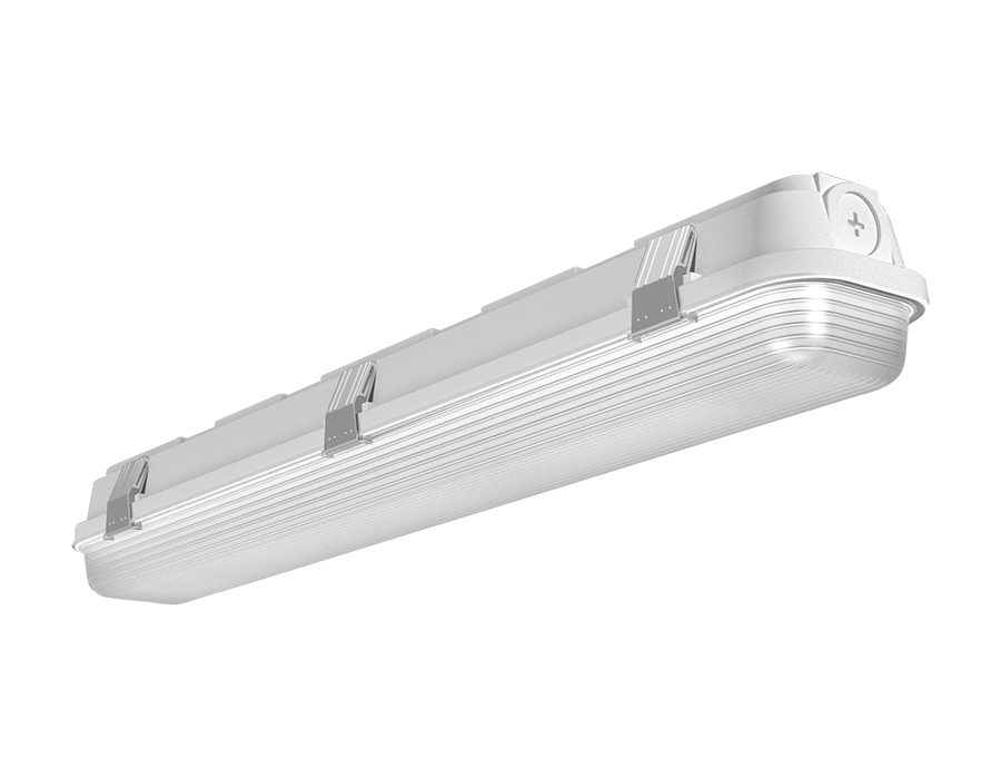 RAB SEAL2/E SEAL2 LED Linear Washdown Light with Emergency Battery Backup - 2ft - 2040-3400 Lumens - 15W–25W Selectable Wattage - 120-277V