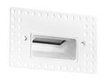 RAB FSLEDH3YYW/120/TL FSLED Horizontal Recessed LED Step Light – Trimless – 3W – 2700K – 81 Lumens – 120V – White Finish
