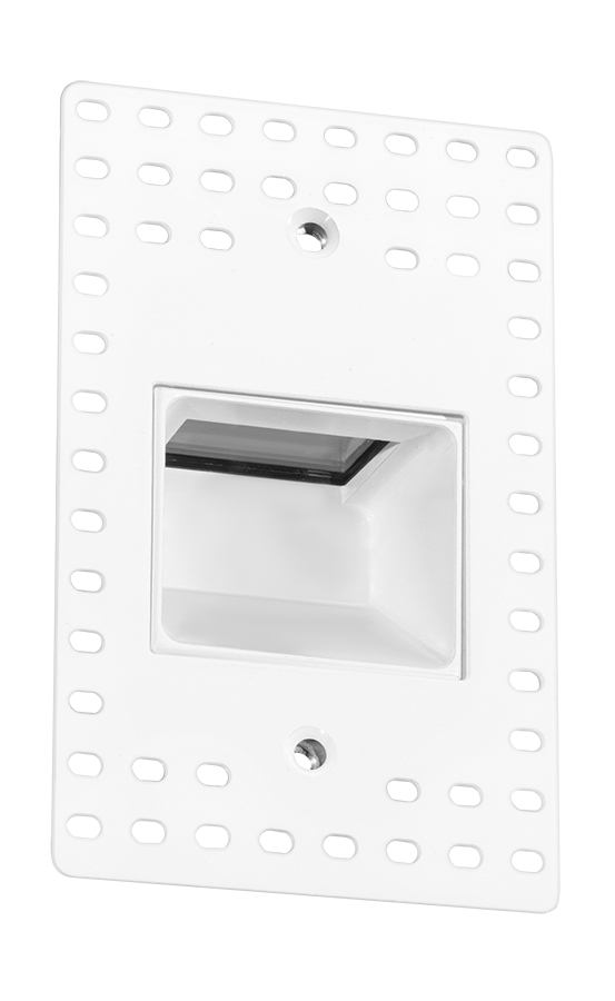 RAB FSLEDV3NW/120/TL Vertical Recessed LED Step Light – Trimless – 3W – 4000K – 96 Lumens – 120V – White Finish