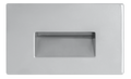 RAB FSLEDH3YYS/120 FSLED Horizontal Recessed LED Step Light – 3W – 2700K – 53 Lumens – 120V – Silver Finish