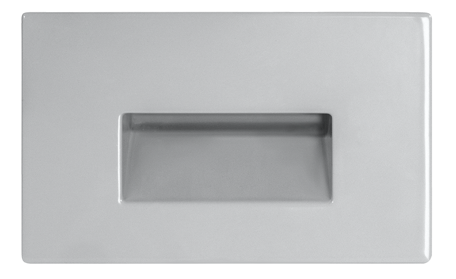 RAB FSLEDH3NS/120 Horizontal Recessed LED Step Light – 3W – 4000K – 61 Lumens – 120V – Silver Finish