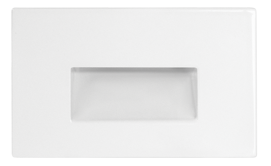 RAB FSLEDH3NW/120 Horizontal Recessed LED Step Light – 3W – 4000K – 94 Lumens – 120V – White Finish