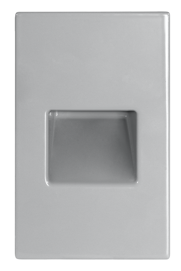 RAB FSLEDV3NS/120 Vertical Recessed LED Step Light – 3W – 4000K – 59 Lumens – 120V – Silver Finish