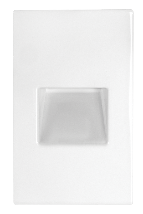 RAB FSLEDV3NW/120 Vertical Recessed LED Step Light – 3W – 4000K – 96 Lumens – 120V – White Finish