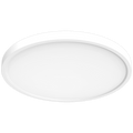 RAB SUMO34-R-15 SUMO LED Surface Mount Ceiling Light – 15" Round – 17W – Selectable 2700K/3000K/3500K/4000K/5000K – 1210-1385 Lumens – 120V – TRIAC Dimmable – 90 CRI – White Finish