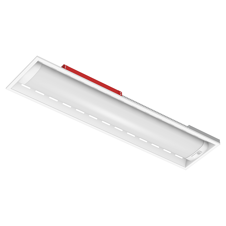 RAB SWISHAIR1X4/PIR/E LED Air Handling Troffer – 1x4 – Selectable 18W/26W/35W – 3500K/4000K/5000K – 2455-4922 Lumens – 120-277V – PIR Occupancy Sensor – Emergency Battery Backup