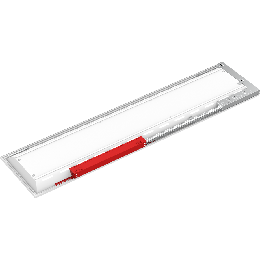 RAB SWISHAIR1X4/PIR/E LED Air Handling Troffer – 1x4 – Selectable 18W/26W/35W – 3500K/4000K/5000K – 2455-4922 Lumens – 120-277V – PIR Occupancy Sensor – Emergency Battery Backup