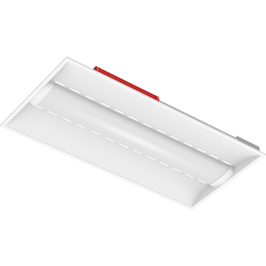 RAB SWISHAIR2X4/E LED Air Handling Troffer – 2x4 – Selectable 26W/35W/44W – 3500K/4000K/5000K – 3681-6047 Lumens – 120-277V – Emergency Battery Backup