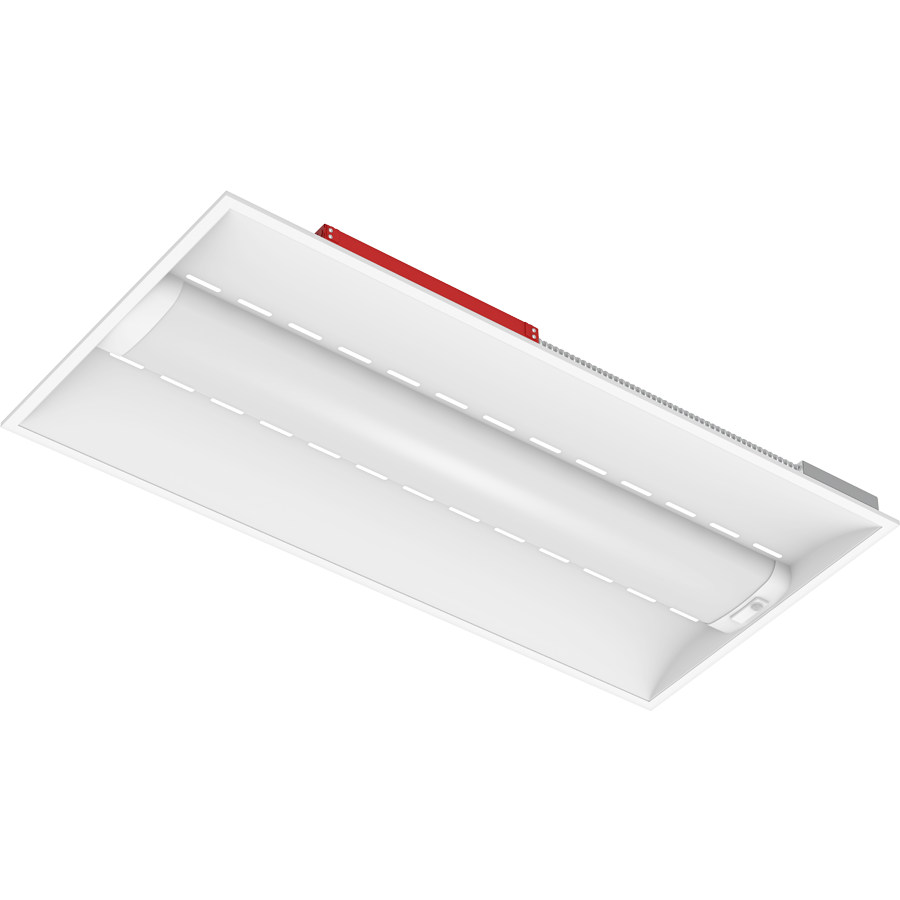 RAB SWISHAIR2X4/PIR/E LED Air Handling Troffer – 2x4 – Selectable 26W/35W/44W – 3500K/4000K/5000K – 3681-6047 Lumens – 120-277V – PIR Occupancy Sensor – Emergency Battery Backup