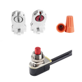 RAB T10EM-ACC T10EM Accessory Kit – Includes 2 Nuts, Test Button and 2 Lampholders