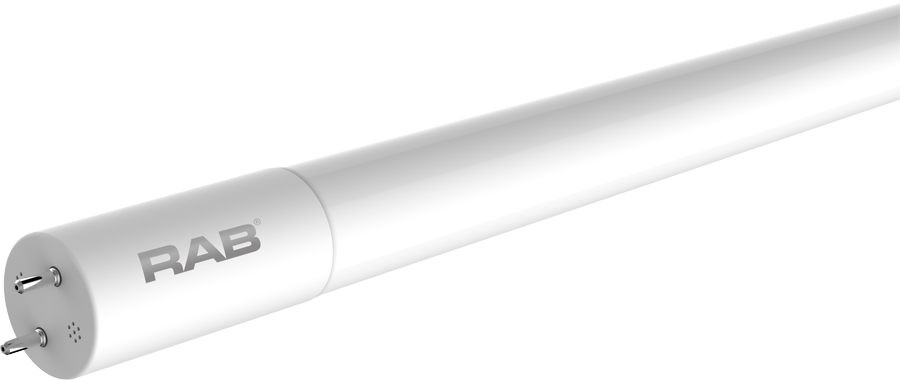 RAB T8-14-48G-830-DE-BYP T8 LED Tube – 4ft – Type B Ballast Bypass – Double Ended – 14W – 3000K – 1700 Lumens – 120-277V