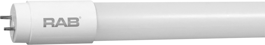 RAB T8-14.5-48GC-840-SE-BYP-PDIM T8 LED Tube – 4ft – Type B Ballast Bypass – Single Ended – 14.5W – 4000K – 1800 Lumens – TRIAC Dimmable – 120-277V