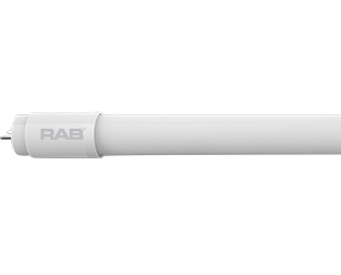 RAB T8-9.5-48G-830-SD-BYP/2 T8 LED Tube – 4ft – Type B Ballast Bypass – Single Ended – 9.5W – 3000K – 1600 Lumens – G13 Base – 120-277V