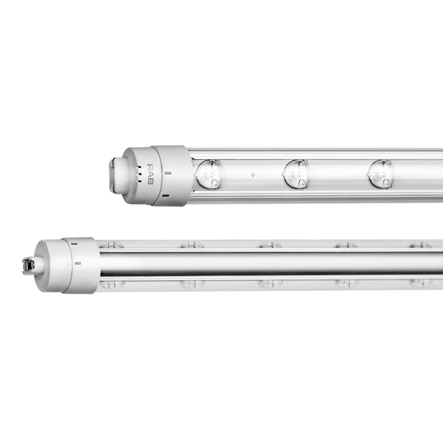 RAB T8-46-117P2S-865-DE-BYP T8 LED Sign Tube – 117in – Type B Ballast Bypass – Double Ended – 46W – 6500K – 6200 Lumens – Dual-Sided Illumination – 120-277V