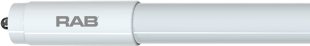 RAB T8HO-40-96G-FA8-840-DE-BYP T8HO LED Tube – 8ft – Type B Ballast Bypass – Double Ended – 40W – 4000K – 5500 Lumens – FA8 Base – 120-277V