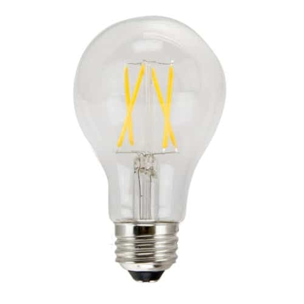 TCP FA19D6024E26SCL92 AmberGlow A19 LED Filament Lamp – 2400K – Clear Finish – E26 Base – 92 CRI