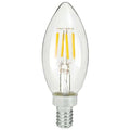 TCP FB11D2524E12SCL92 AmberGlow B11 LED Filament Lamp – 2400K – Clear Finish – E12 Base – 92 CRI