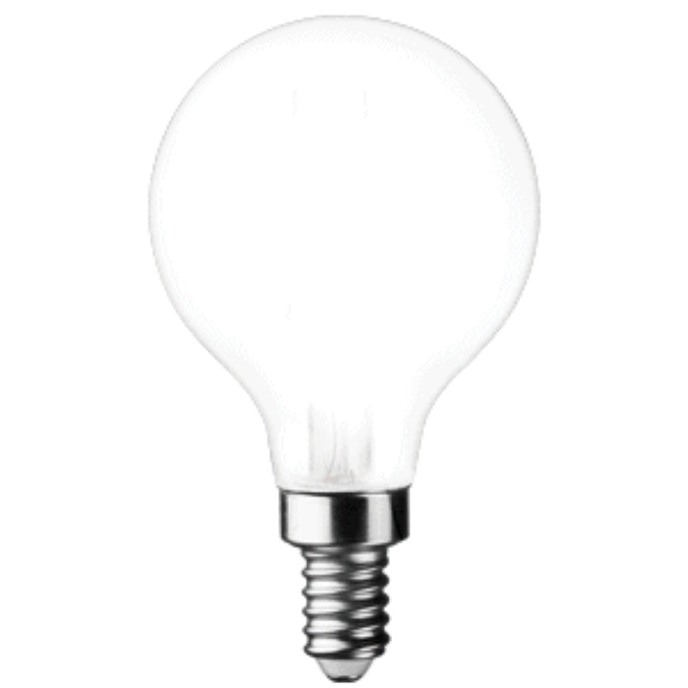 TCP FG16D2524E12SFR92 AmberGlow G16 LED Globe Lamp – 2400K – Frosted Finish – E12 Base – 92 CRI