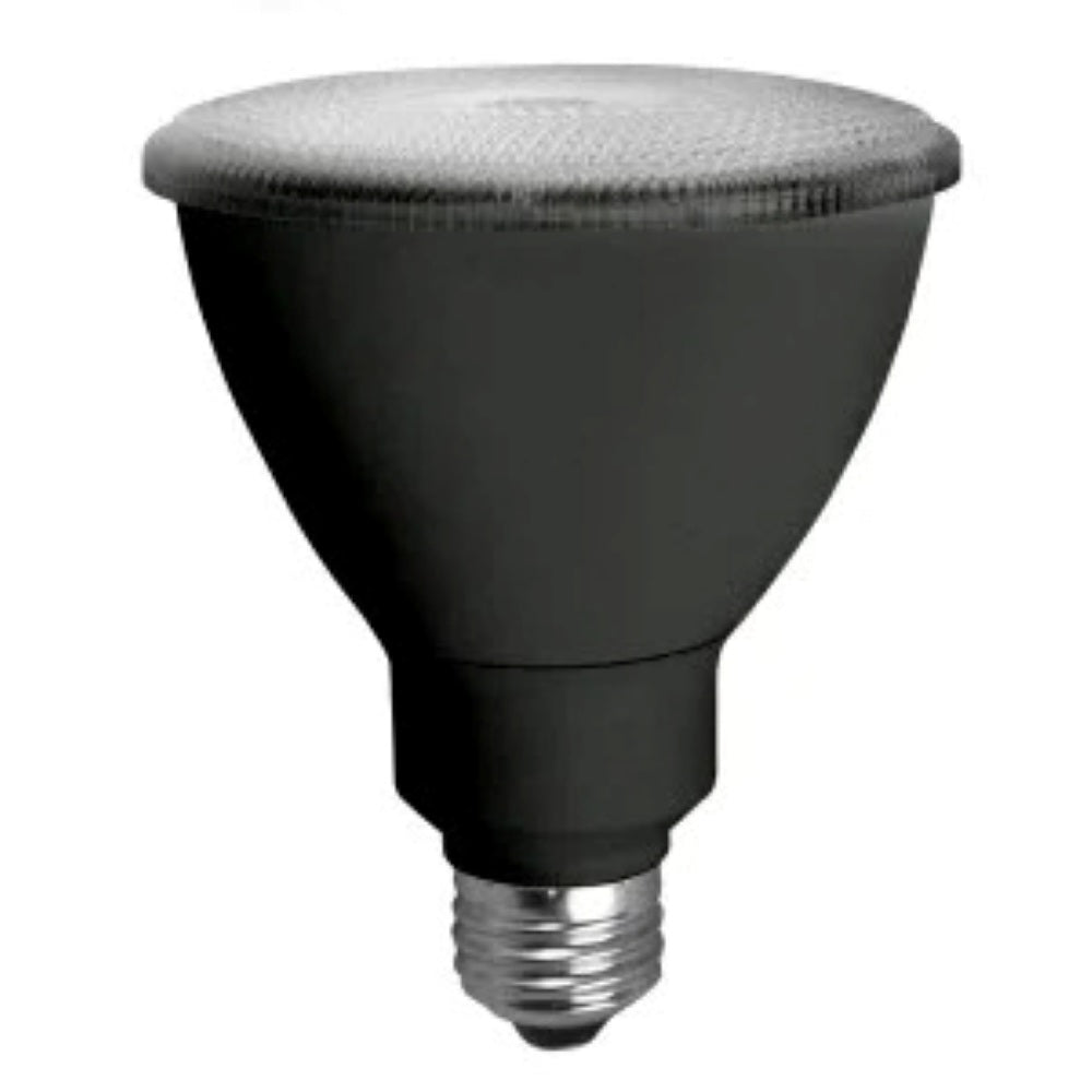 TCP LED12P30D27KFLB LED PAR30 Flood Lamp – 2700K – 40° Beam Angle – Black Finish
