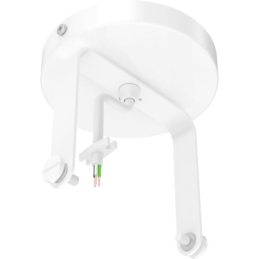 RAB TK22L-CM-KIT TRACK22 Large Track Light Ceiling Mount Kit – White Finish