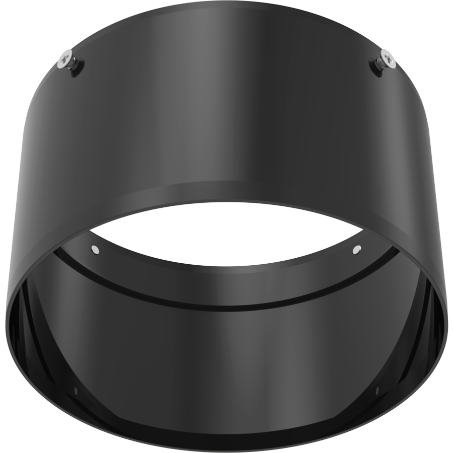 RAB TK22LB-S TRACK22 Large Track Light Snoot Accessory – Black Finish