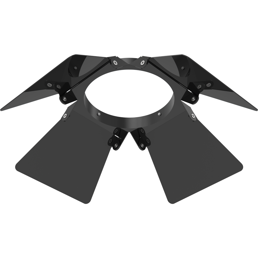 RAB TK22MB-BD TRACK22 Medium Track Light Barn Door Accessory – Black Finish