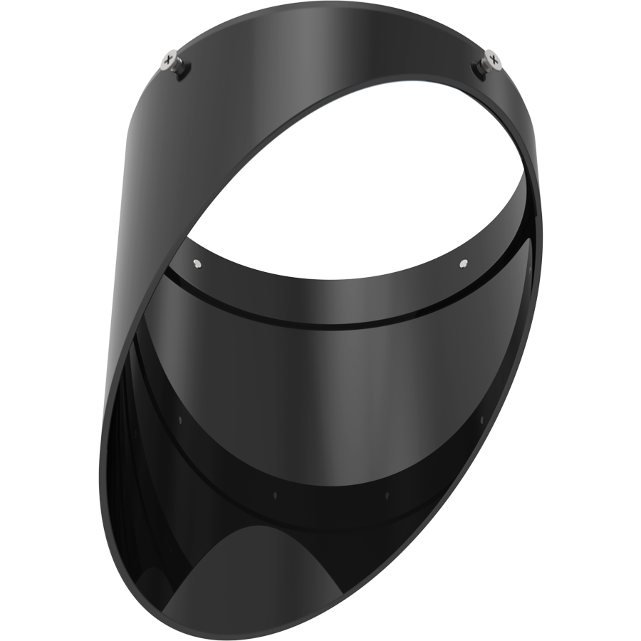 RAB TK22MB-WW TRACK22 Medium Track Light Wall Wash Lens Accessory – Black Finish