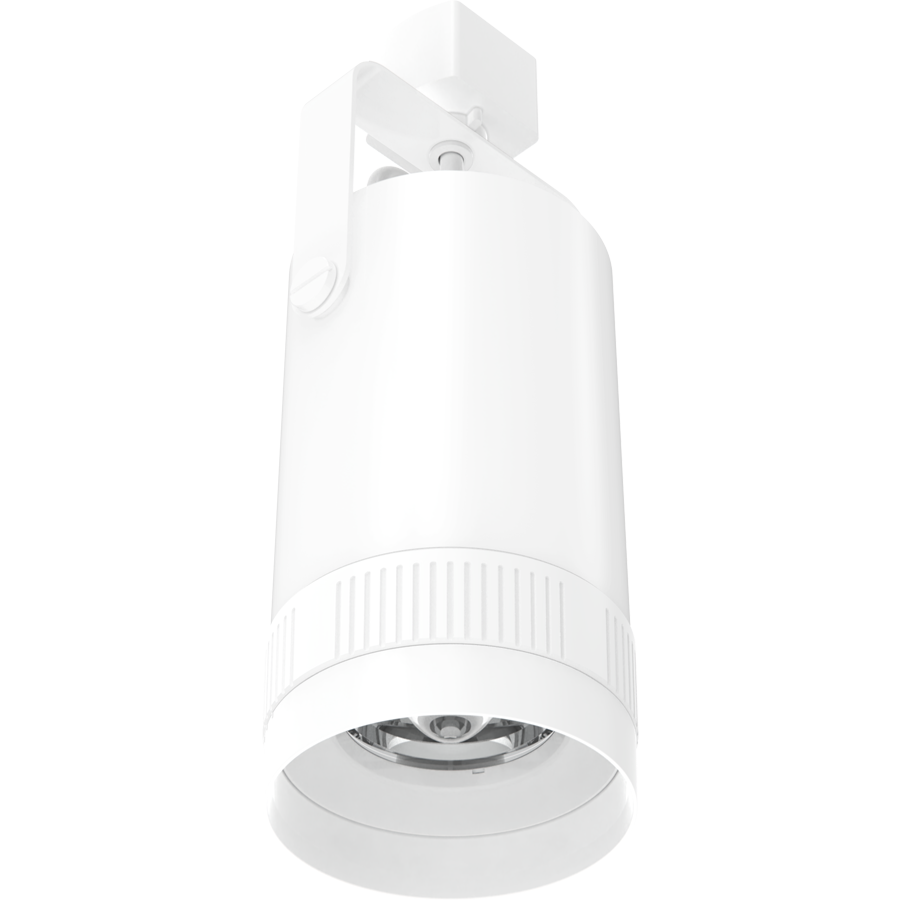 RAB TK22M TRACK22 Medium Track Light – Selectable 10W/15W/20W – Selectable 2700K/3000K/3500K/4000K/5000K – 948-2053 Lumens – 120V – Adjustable Beam Angle – White Finish