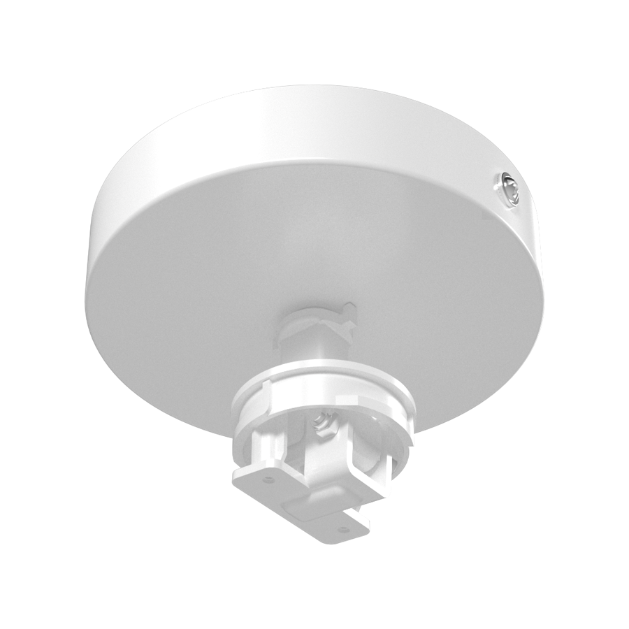 RAB TK22R-CM-KIT TRACK22 Round Track Light Ceiling Mount Kit – White Finish