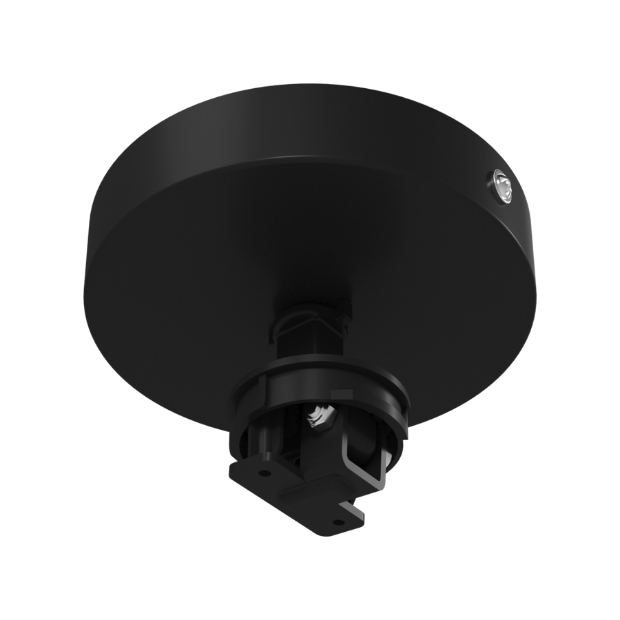 RAB TK22RB-CM-KIT TRACK22 Round Track Light Ceiling Mount Kit – Black Finish
