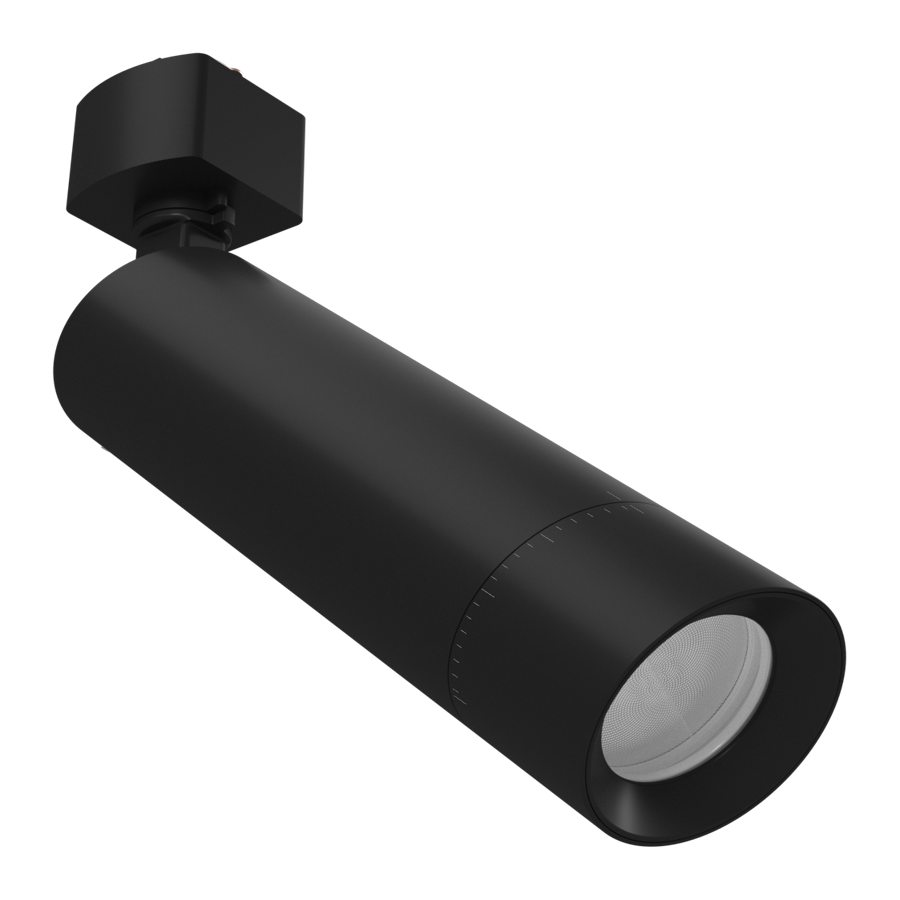 RAB TK22RB TRACK22 Round Track Light – Selectable 6W/8W/10W – Selectable 2700K/3000K/3500K/4000K/5000K – 541-904 Lumens – 120V – Black Finish