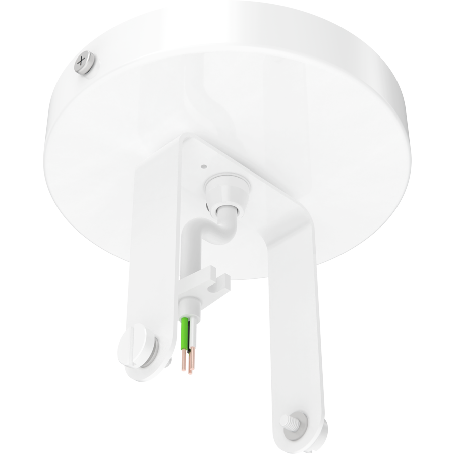 RAB TK22S-CM-KIT TRACK22 Small Track Light Ceiling Mount Kit – White Finish