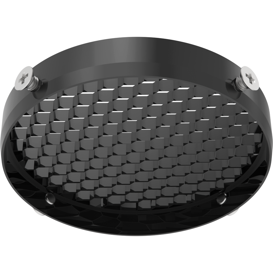 RAB TK22SB-HC TRACK22 Small Track Light Honeycomb Louver Accessory – Black Finish