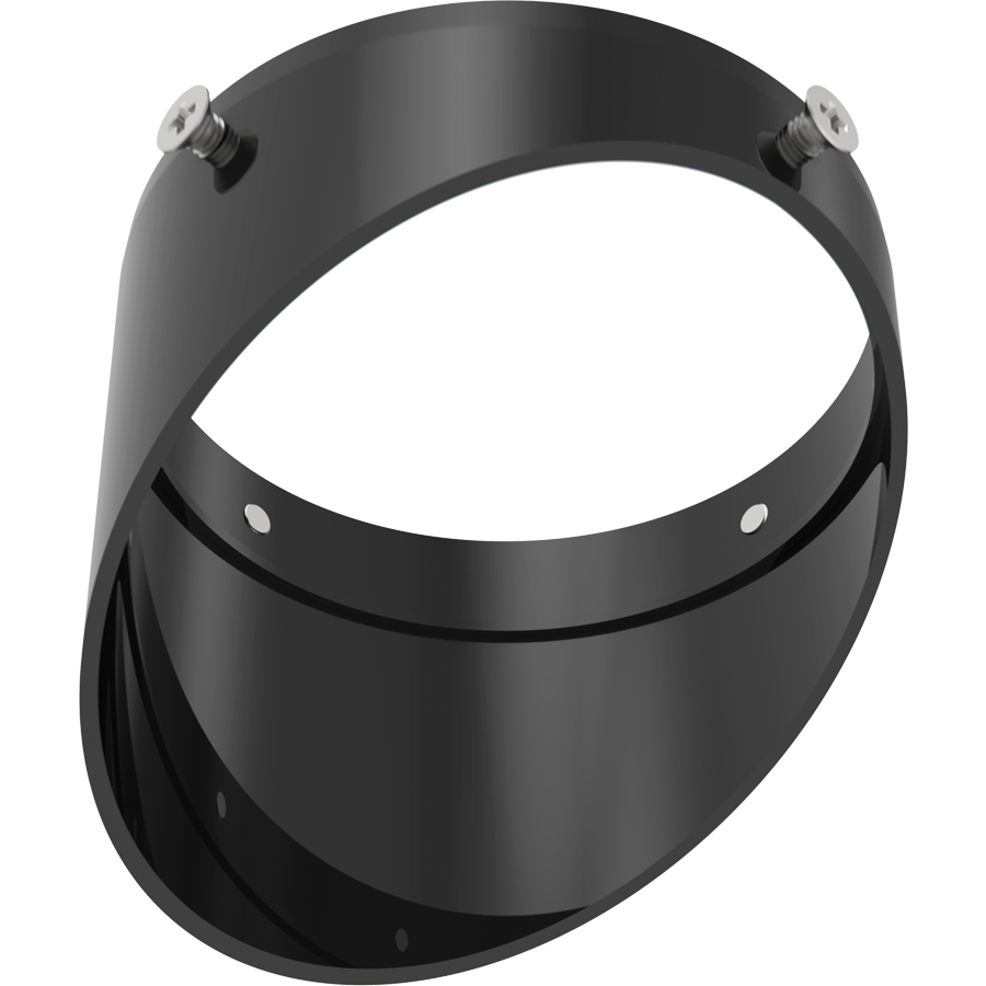 RAB TK22SB-WW TRACK22 Small Track Light Wall Wash Lens Accessory – Black Finish