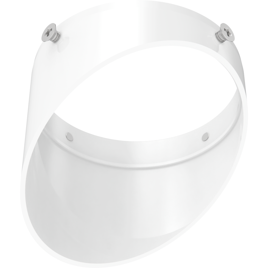 RAB TK22S-WW TRACK22 Small Track Light Wall Wash Lens Accessory – White Finish