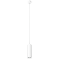 RAB TKPM Track Pendant Light – Medium – 8W – Selectable 3000K/4000K/5000K – 626-728 Lumens – 120V – White Finish