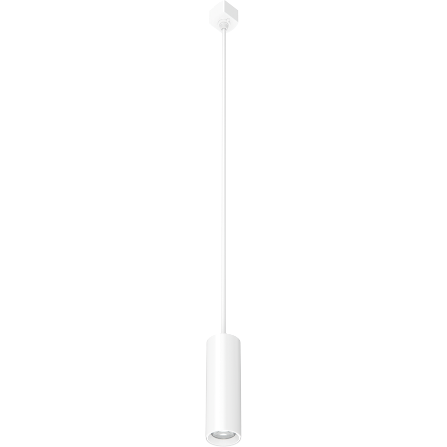 RAB TKPM Track Pendant Light – Medium – 8W – Selectable 3000K/4000K/5000K – 626-728 Lumens – 120V – White Finish