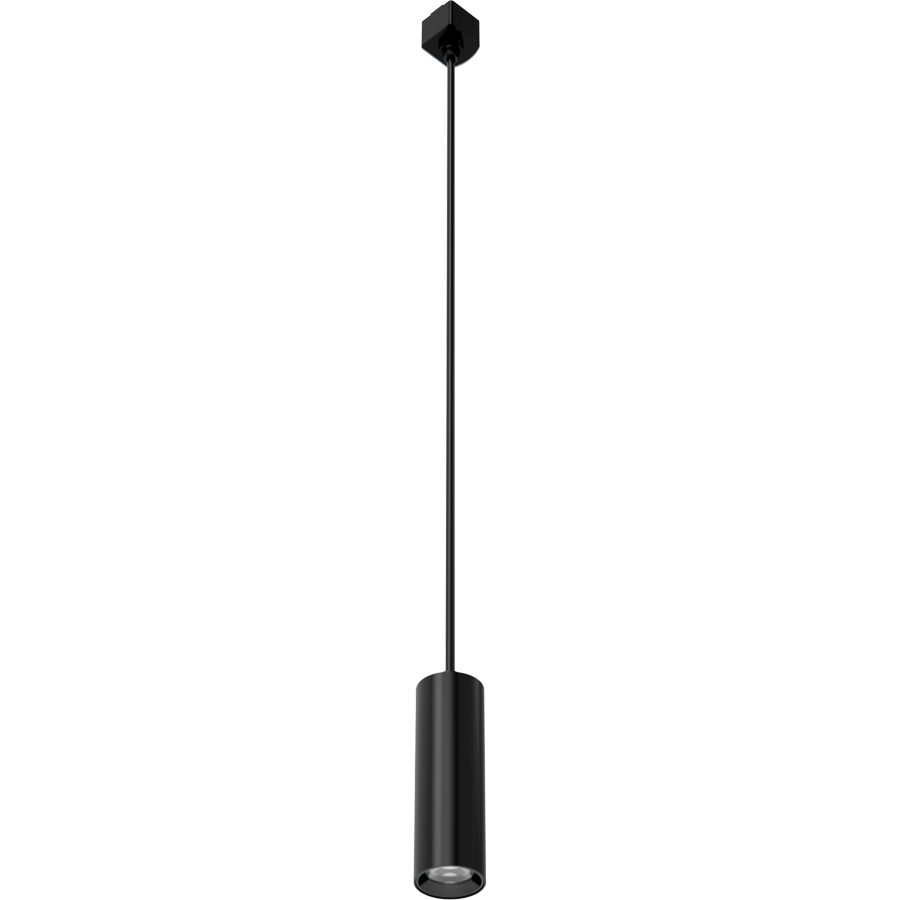 RAB TKPMB Track Pendant Light – Medium – 8W – Selectable 3000K/4000K/5000K – 626-728 Lumens – 120V – Black Finish