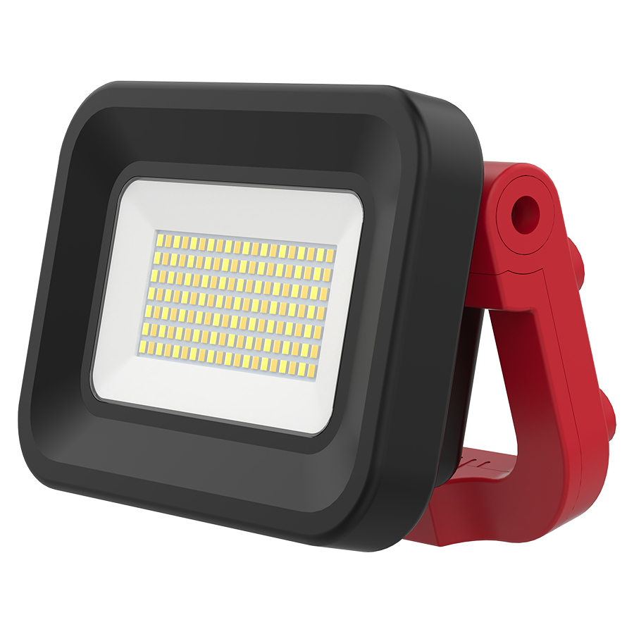RAB TUFFY TUFFY Rechargeable Temporary Work Light – Selectable 12W – 3000K/4000K/5000K – 120° Beam – 500-2000 Lumens