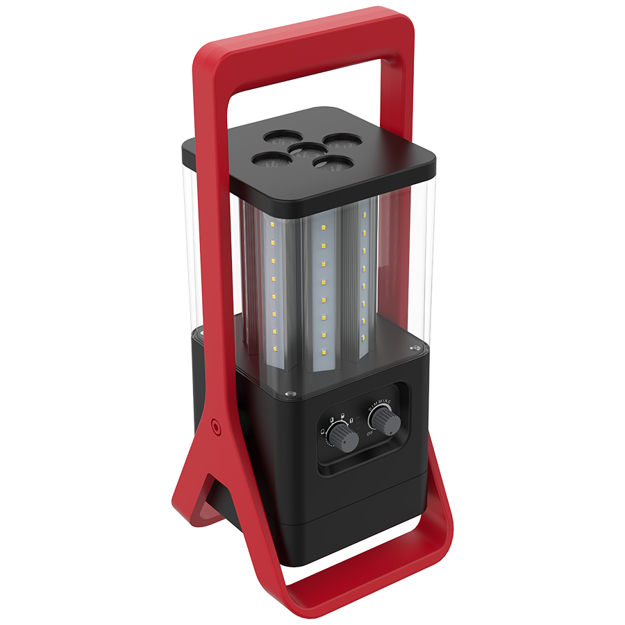 RAB TUFFYXL TUFFY XL Rechargeable Temporary Work Light – 32W – 5000K – 360° Illumination – 800-4000 Lumens