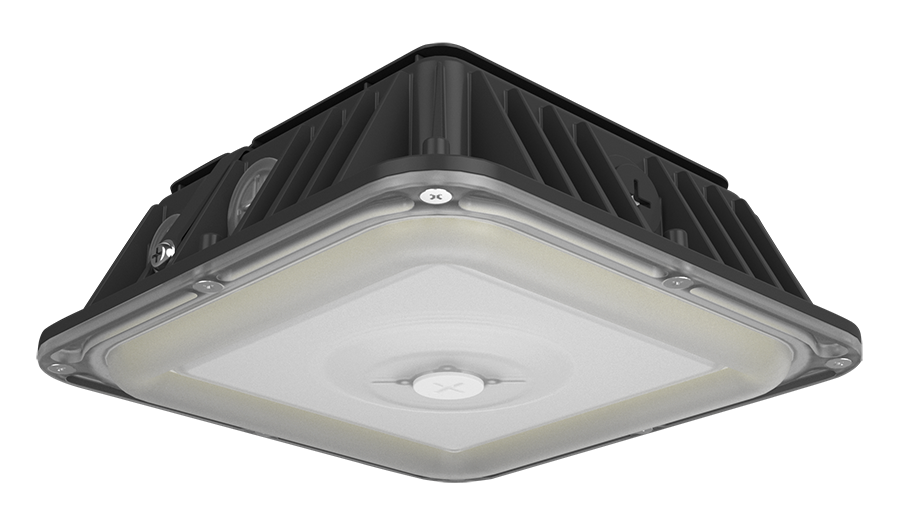 RAB VAN17-50 VAN17 Field-Adjustable LED Canopy Light – 30W/40W/50W Selectable – 3000K/4000K/5000K Selectable – 4219-7119 Lumens – 120-277V – Integrated Photocell – Bronze Finish