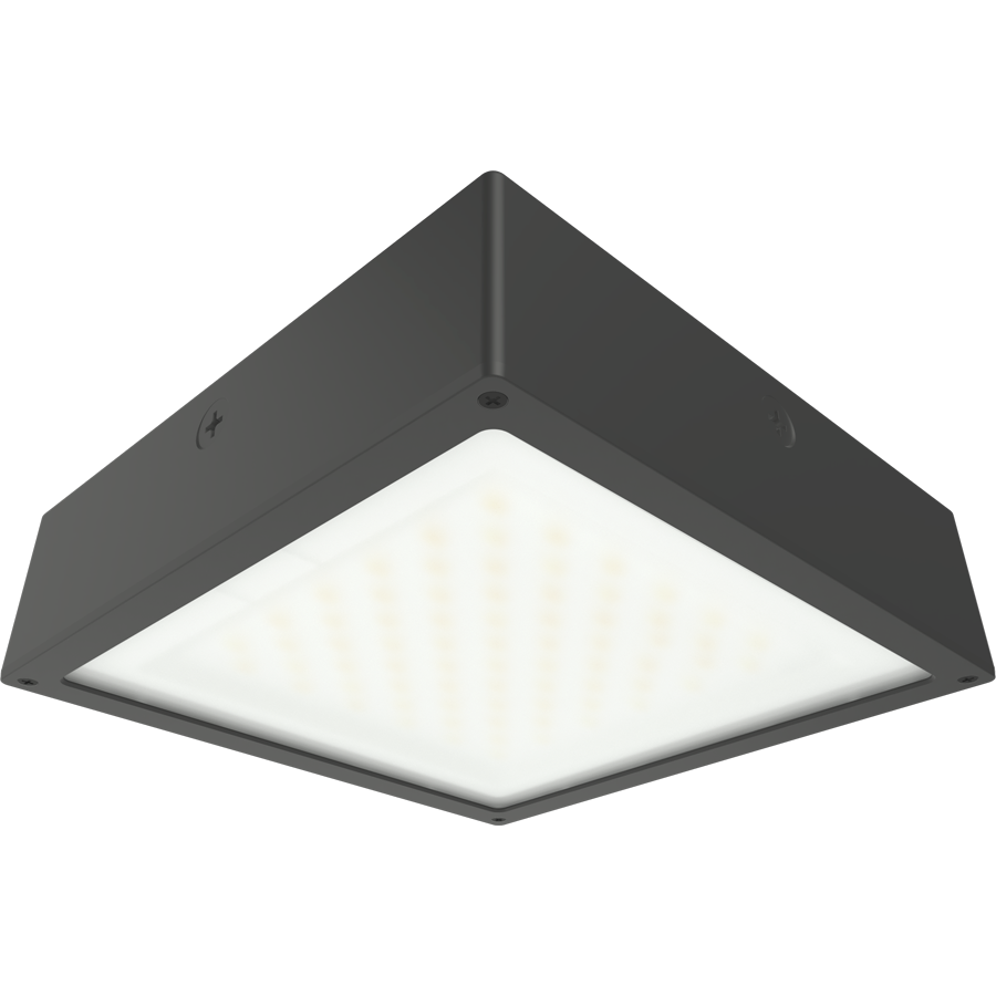 RAB VAN34-90FFR VAN34 Vandal Resistant LED Canopy Light – 70W-90W Selectable – 3000K/4000K/5000K Selectable – 10077-13588 Lumens – 120-277V – Flat Frosted Lens – Bronze Finish